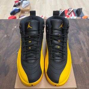 Jordan 12 Retro Black University Gold Size 9 (Pre-Owned) - Image 2