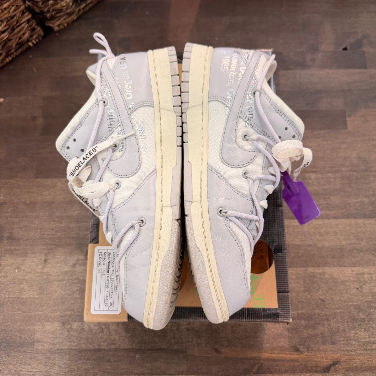 Nike Dunk Low Off-White Lot 3 - Image 3