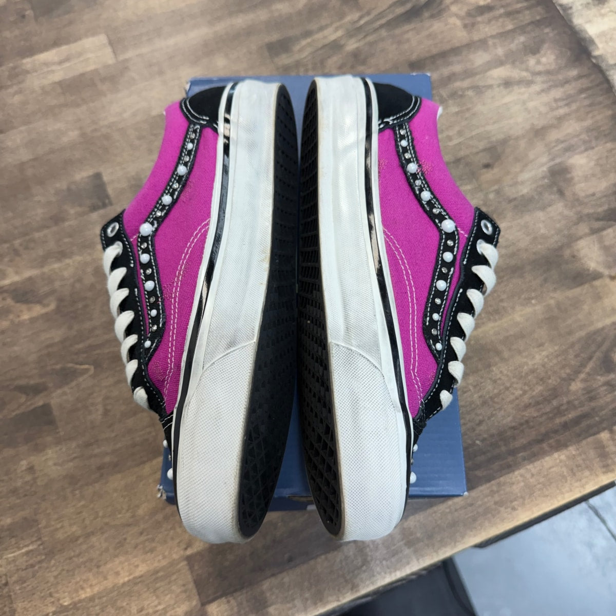 Vans OTW Old Skool 36 Pearlized Pack Pink Black Size 9 (Pre-Owned) - Image 3