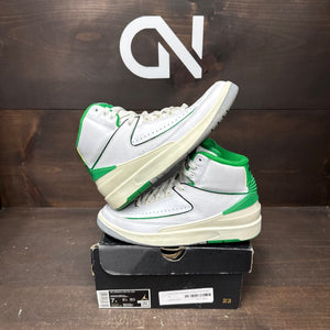 Jordan 2 Retro Lucky Green (GS) Size 7Y (Pre-Owned) - front