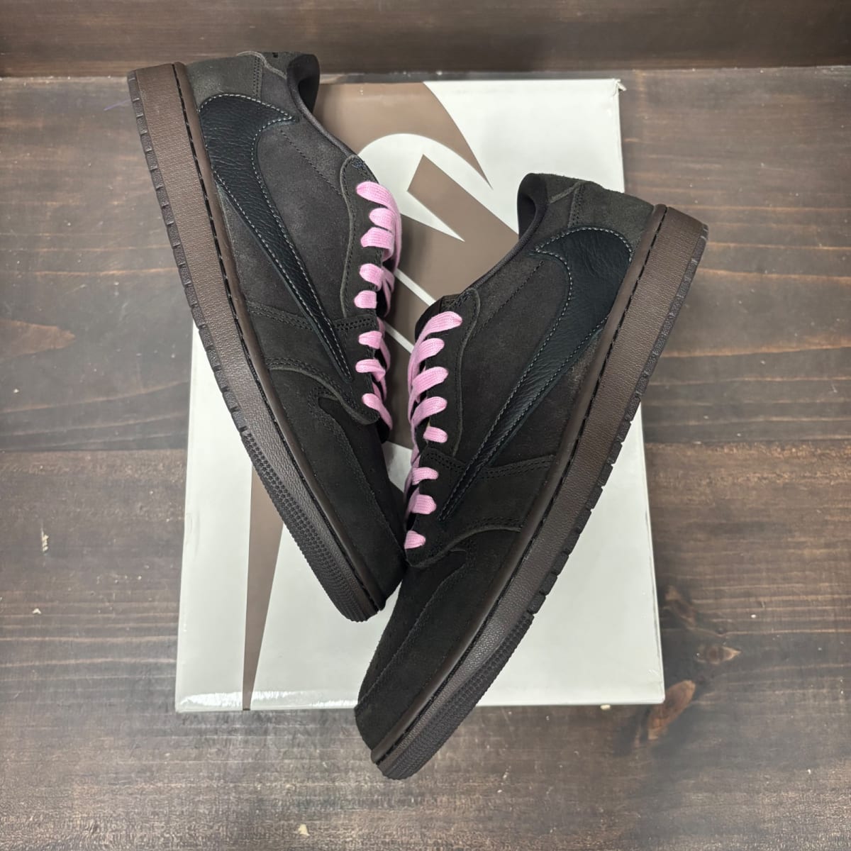Jordan 1 Retro Low OG SP Travis Scott Velvet Brown Size 10.5 (Pre-Owned) - back