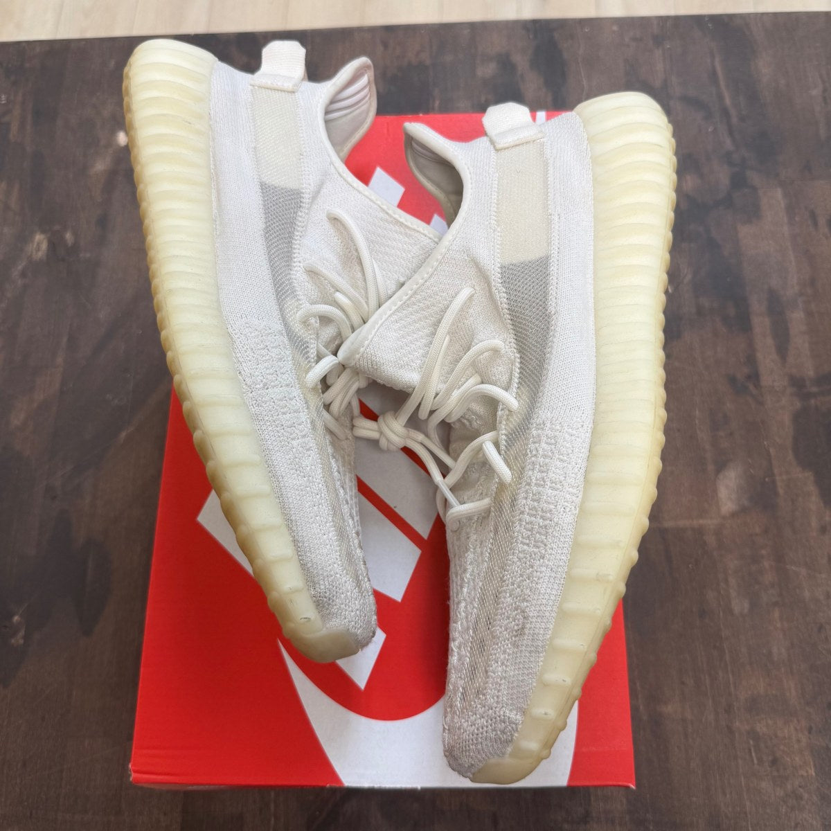 adidas Yeezy Boost 350 V2 Bone Size 13 (Pre-Owned) - Image 1