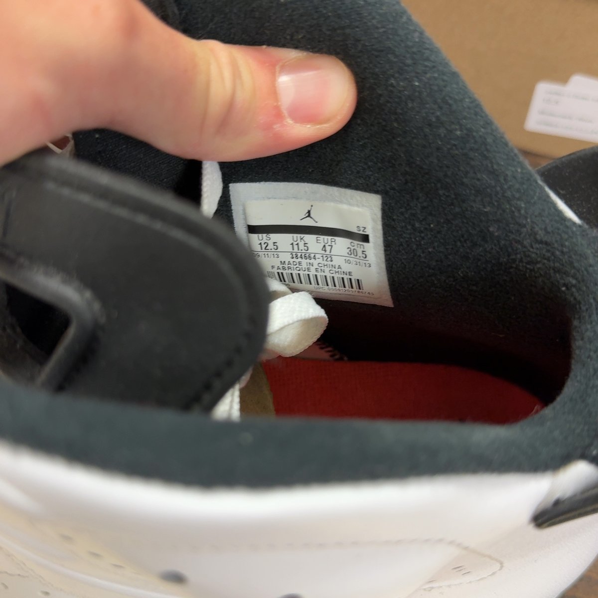 Jordan 6 Retro Infrared White (2014) Size 12.5 (Pre-Owned) - aux