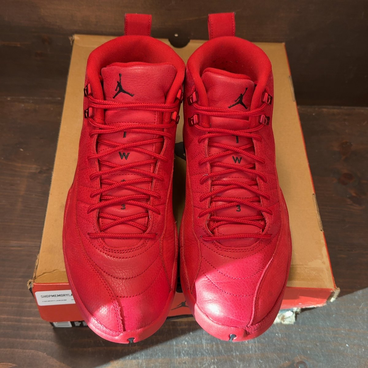 Jordan 12 Retro Gym Red (2018) Size 12 (Pre-Owned) - tag