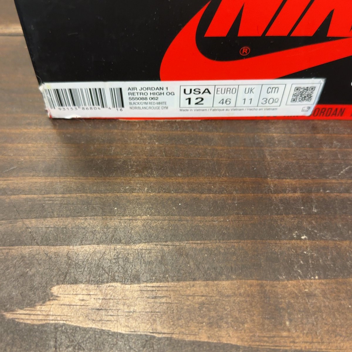 Jordan 1 Retro High Bloodline Size 12 (Pre-Owned) - aux