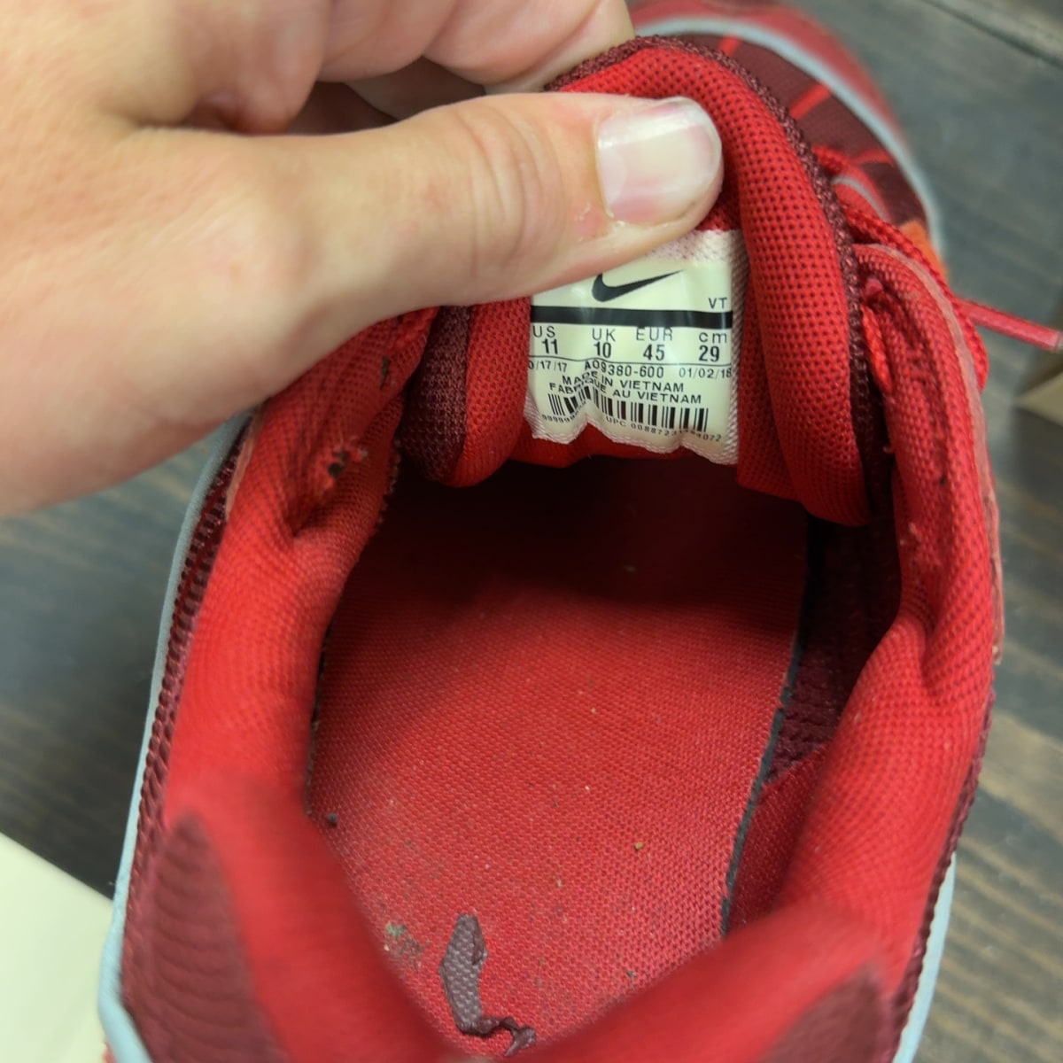 Nike Air Max 98 Triple Red Size 11 (Pre-Owned) - aux
