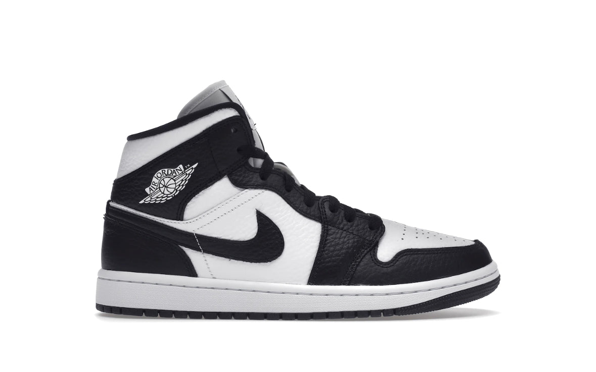 (W) Jordan 1 Mid Split Black White