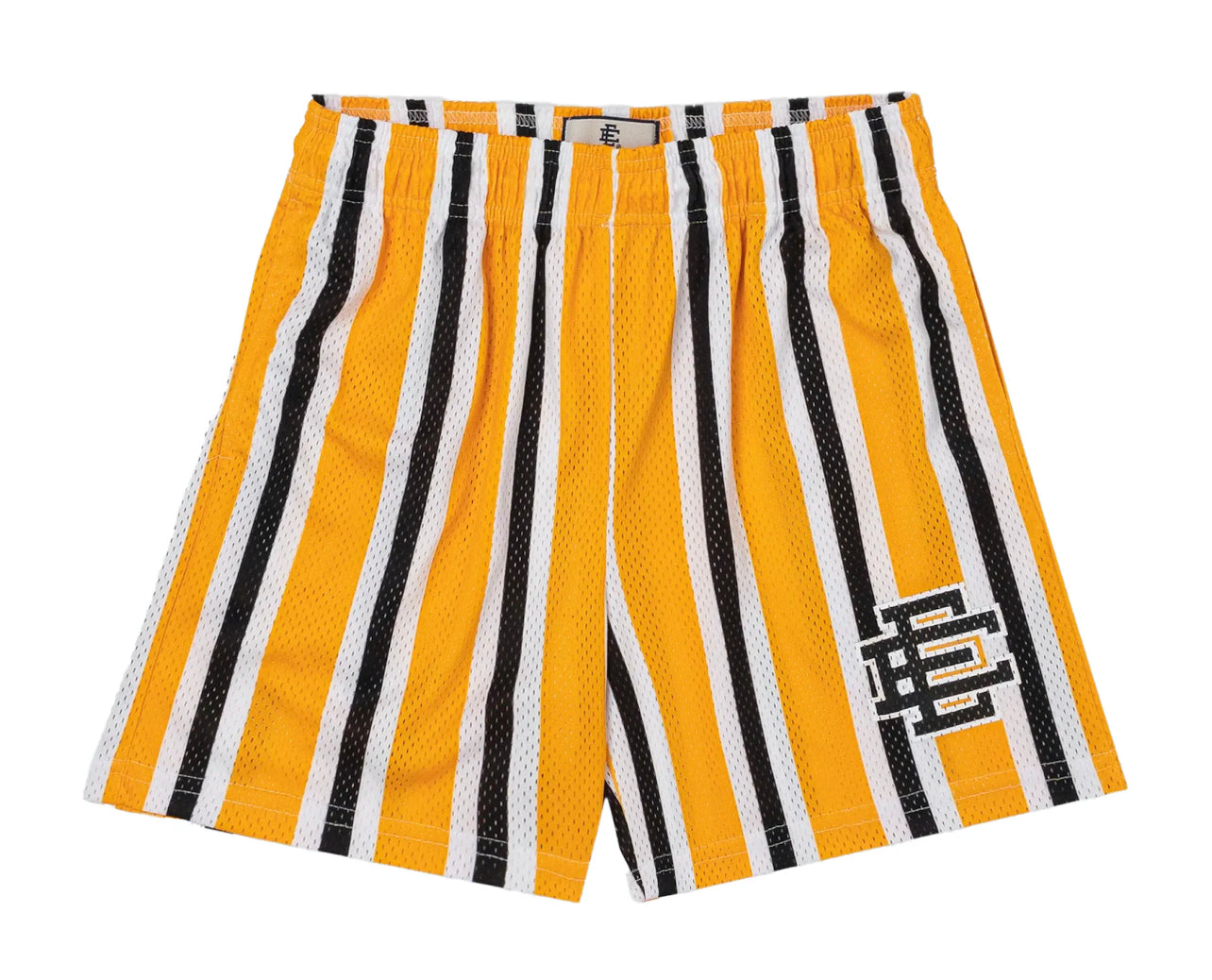Eric Emmanuel Yellow/Black Stripe EE Basic Shorts