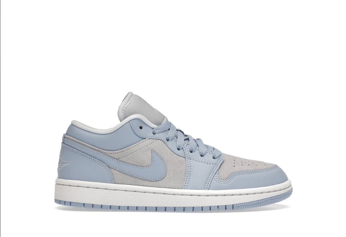 Football Grey Aluminum Jordan 1 Low (W)