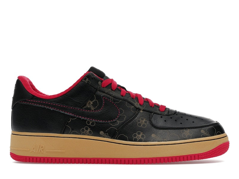 Nike Air Force 1 Low Black Floral Pink