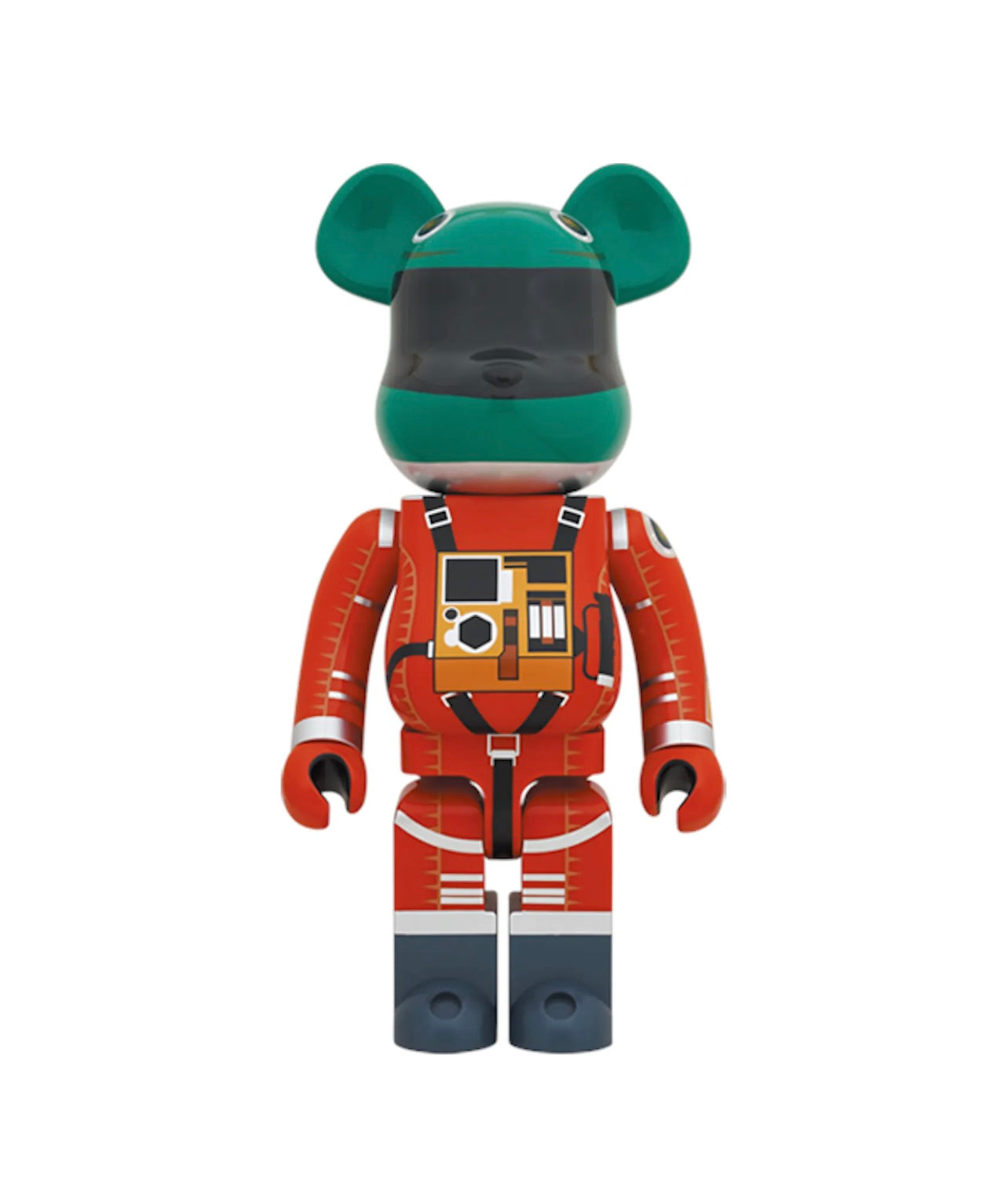 Bearbrick 2001: Space Odyssey Space Suit Green Helmet & Orange Suit 1000%
