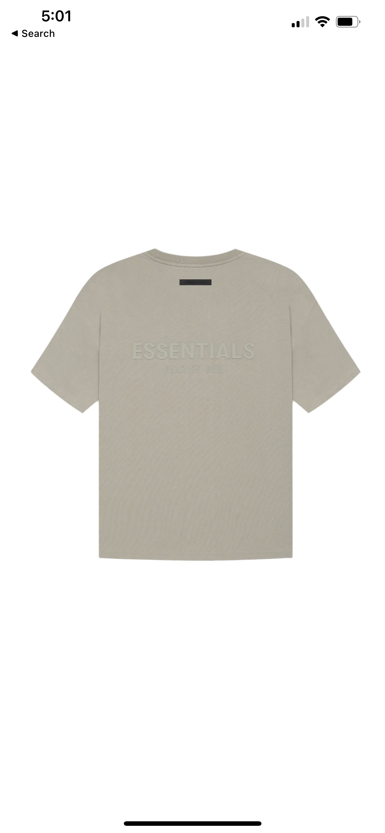 Essentials Moss/Goat Tee Back Logo