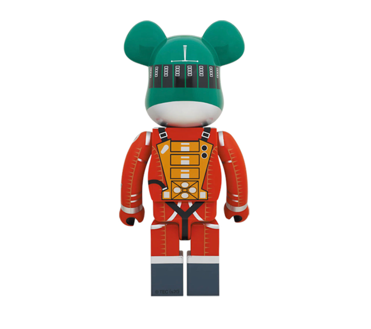 Bearbrick 2001: Space Odyssey Space Suit Green Helmet & Orange Suit 1000%