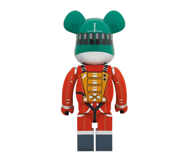Bearbrick 2001: Space Odyssey Space Suit Green Helmet & Orange Suit 1000%