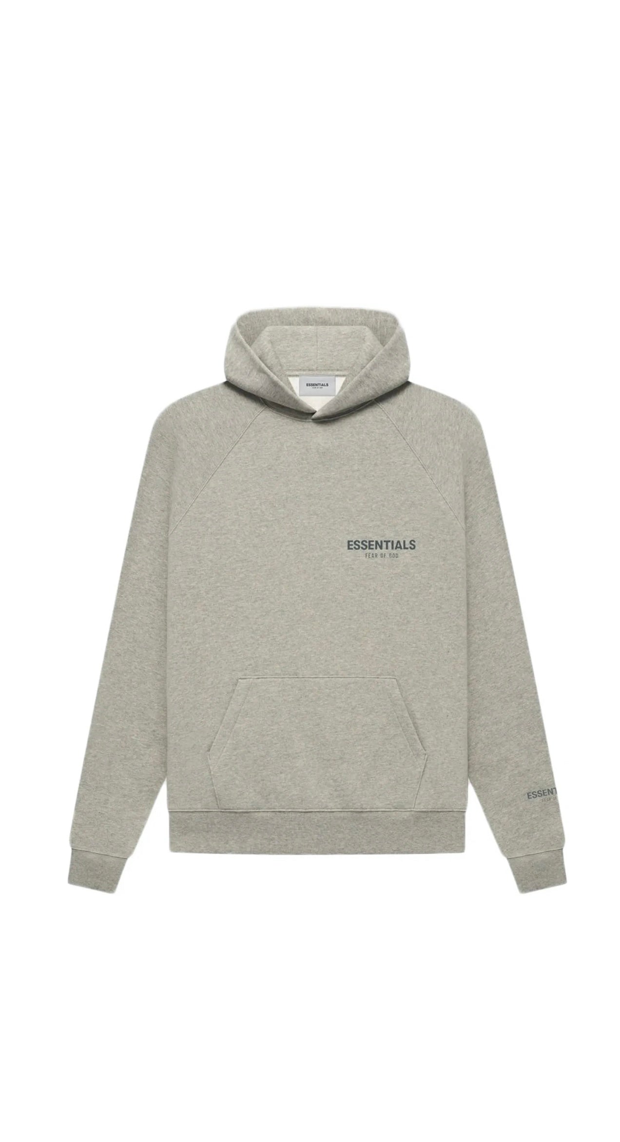 Dark Heather Oatmeal Fear of God Essentials Core Collection Pullover Hoodie