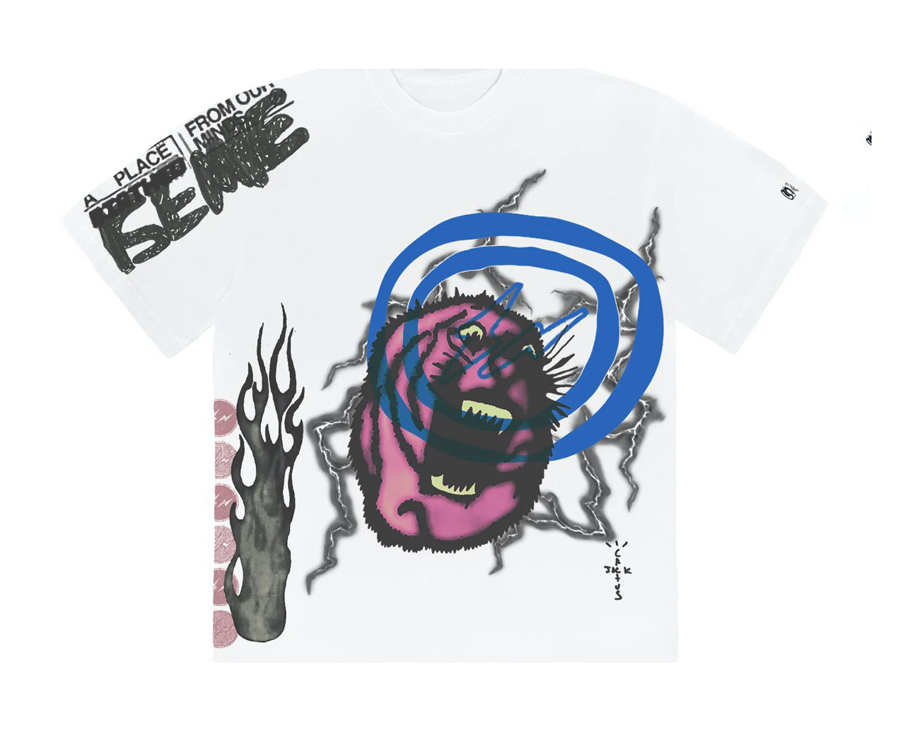 Travis Scott Cactus Jack For Fragment Sunrise Tee White