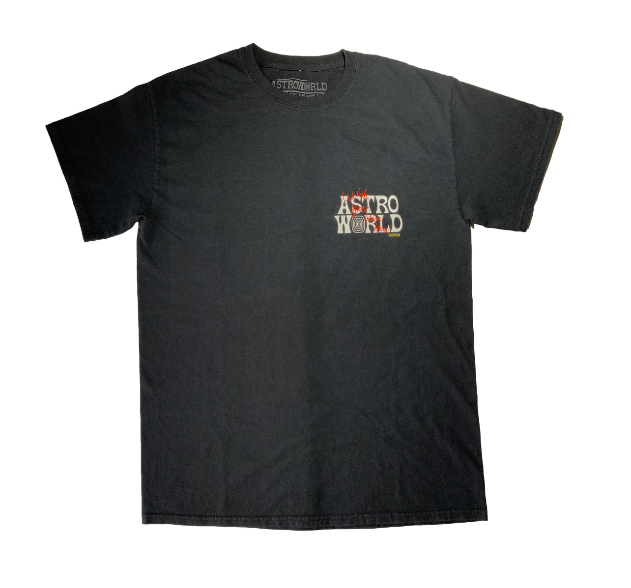 Travis Scott Astroworld Tour Wish You Were Here Tee Black