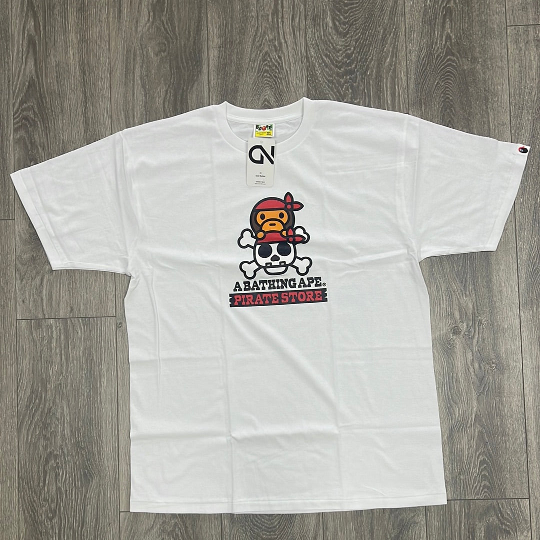 Bape Baby Milo Pirate Tee White