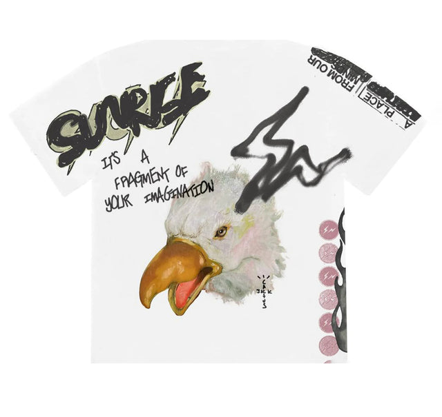 Travis Scott Cactus Jack For Fragment Sunrise Tee White
