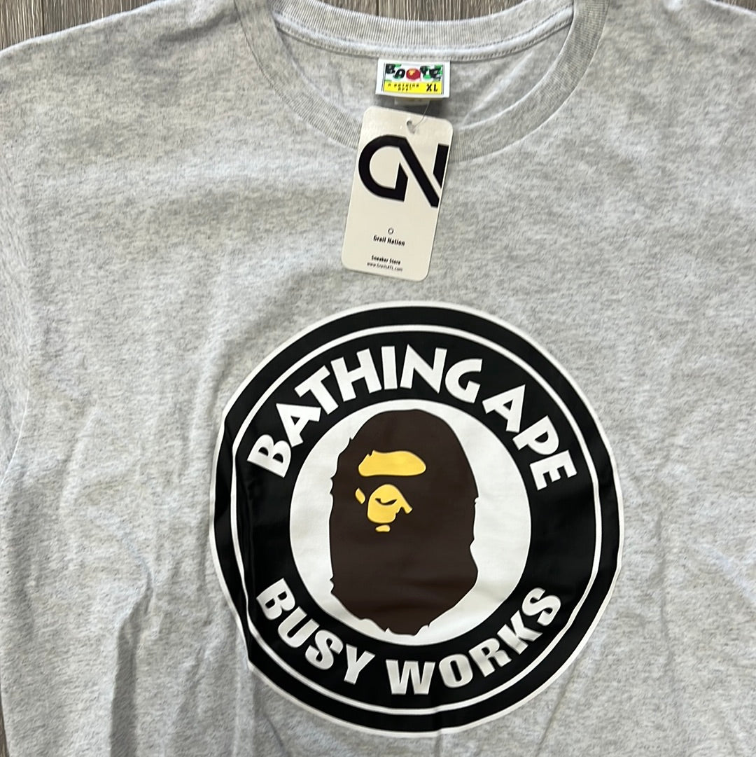 Bathing Ape Busy Works Bape Tee Grey