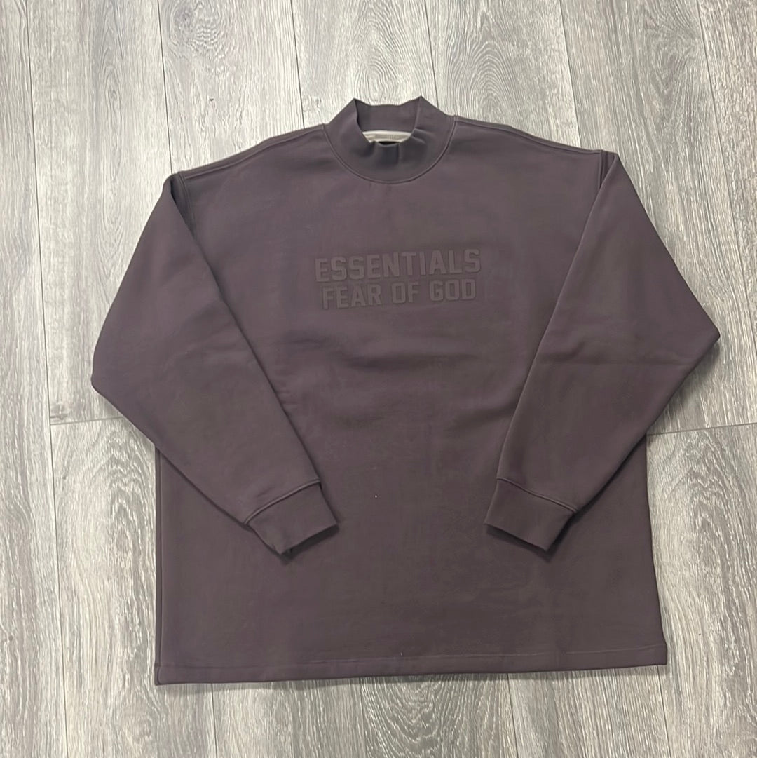 Essentials Plum Relaxed Crewneck