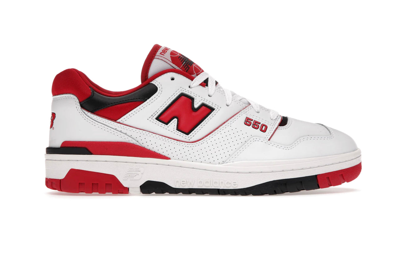 White Red New Balance 550 (Damaged box)