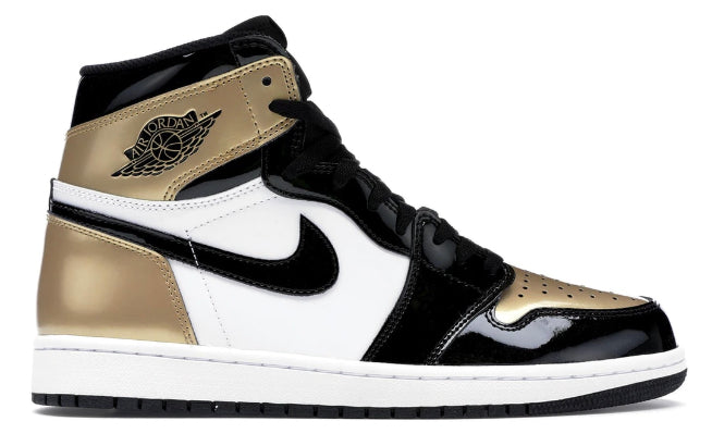 Patent Gold Toe Jordan 1 Retro High NRG