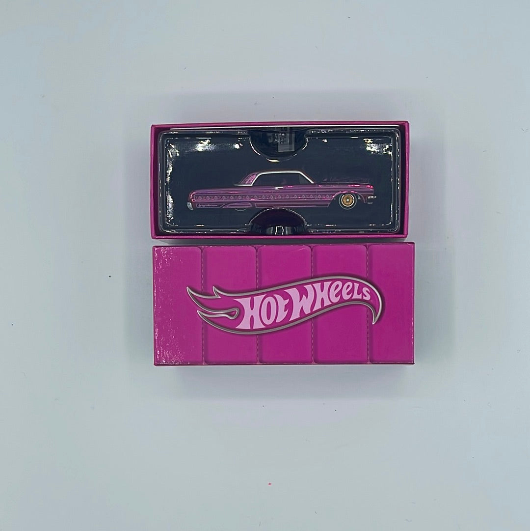Hot Wheels ’64 Chevy Impala - Pink Rose’n One - 2021 RLC Chevrolet - GLH86