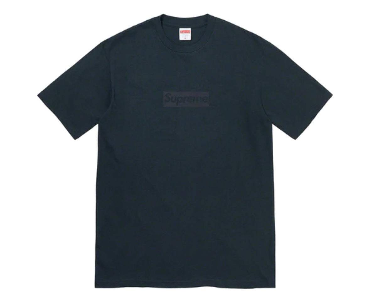 Supreme Tonal Box Logo Tee Navy 2023