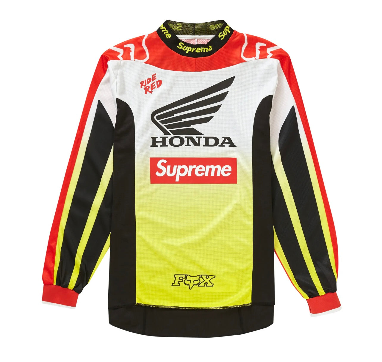 Supreme Honda Fox Racing Moto Jersey Top Red