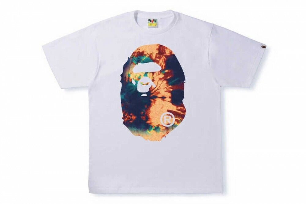 A Bathing Ape Men’s T-Shirt TIE DYE APE HEAD (Japanese Sizing)