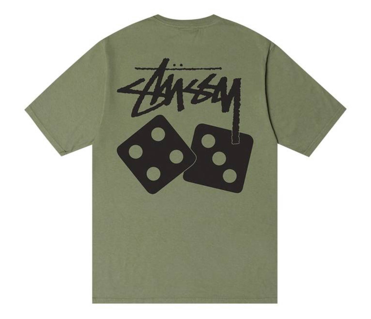 Stussy Dice Pig Dyed Tee Artichoke