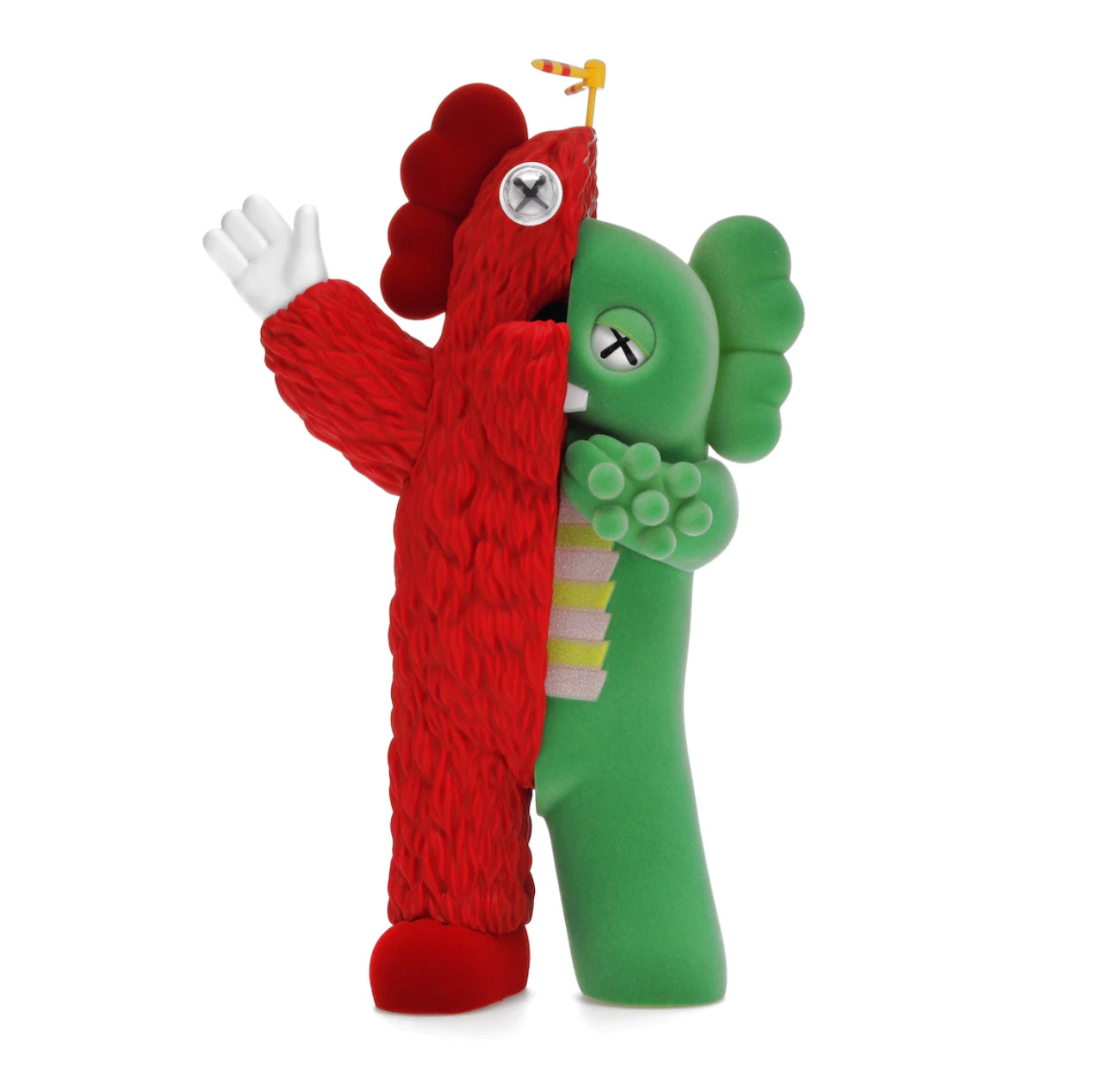 KAWS KACHAMUKKU Vinyl Figure Green/Red