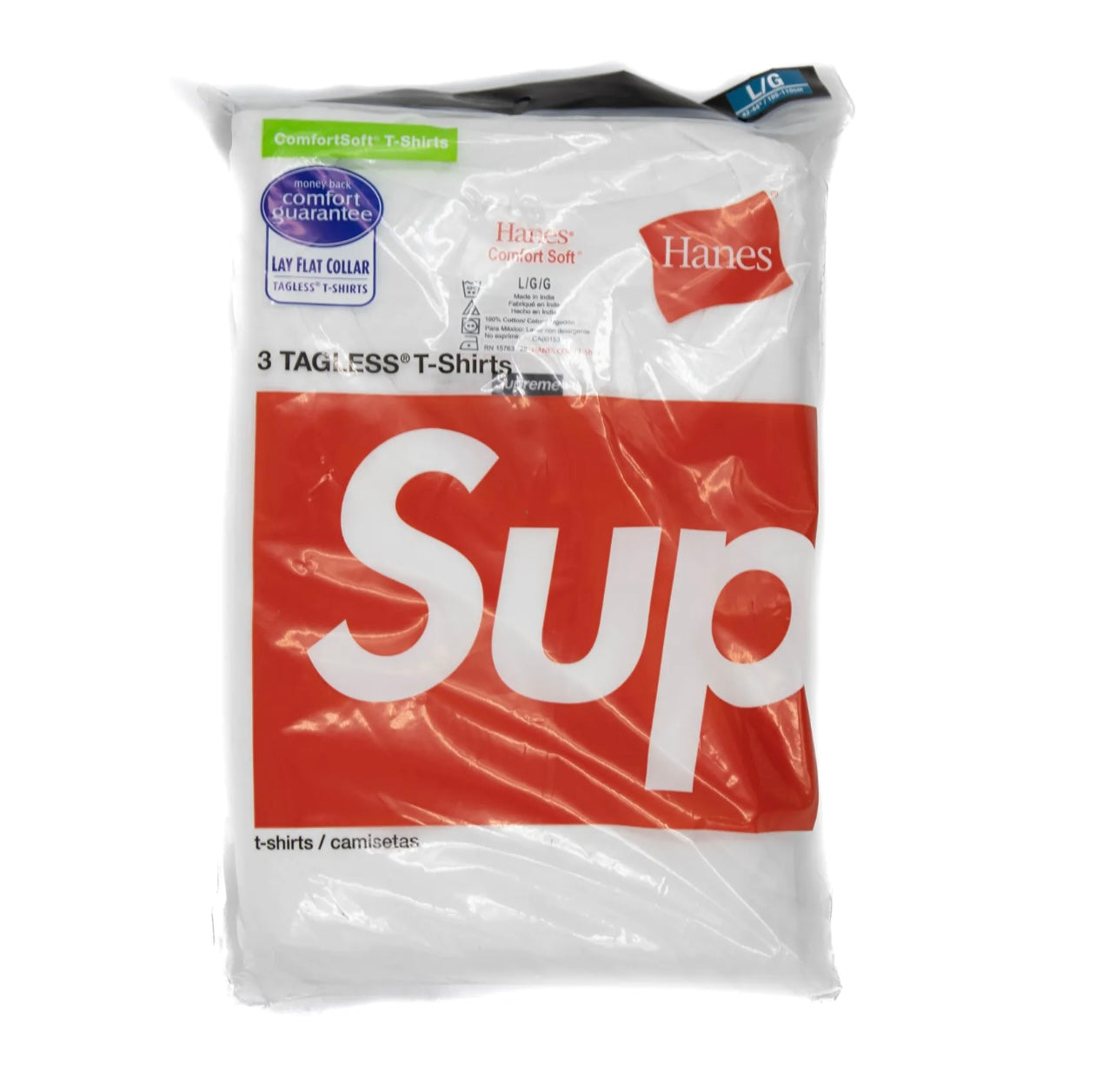 Supreme Tagless Hanes Tees (3 pack)