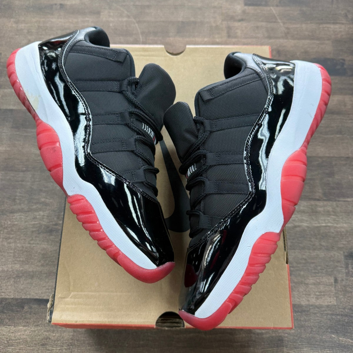Jordan 11 Retro Low Bred (2025) Size 13 (Pre-Owned) - Image 1