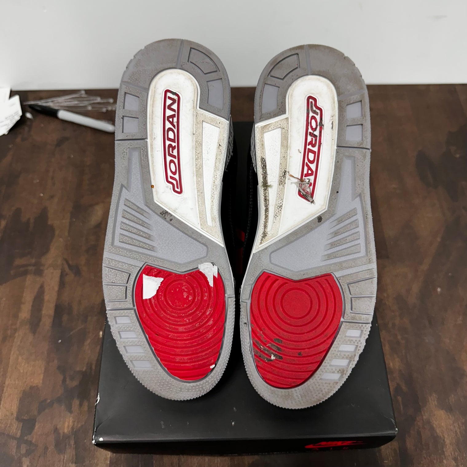 Black Cement Jordan 3 (GS) (USED)