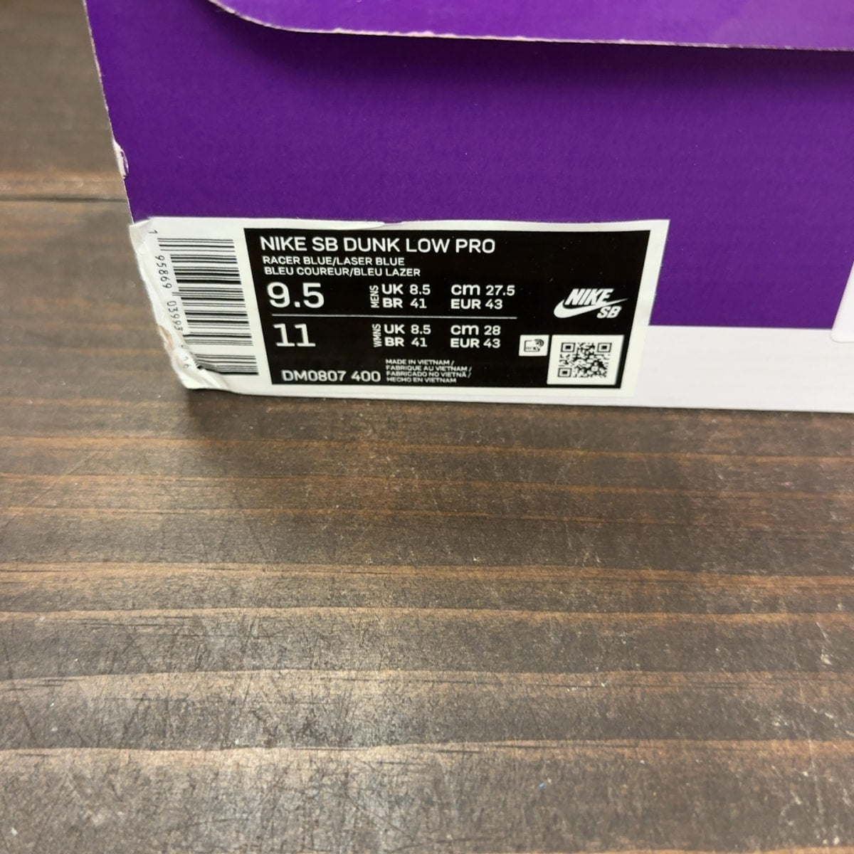 Nike SB Dunk Low Blue Raspberry - Image 9