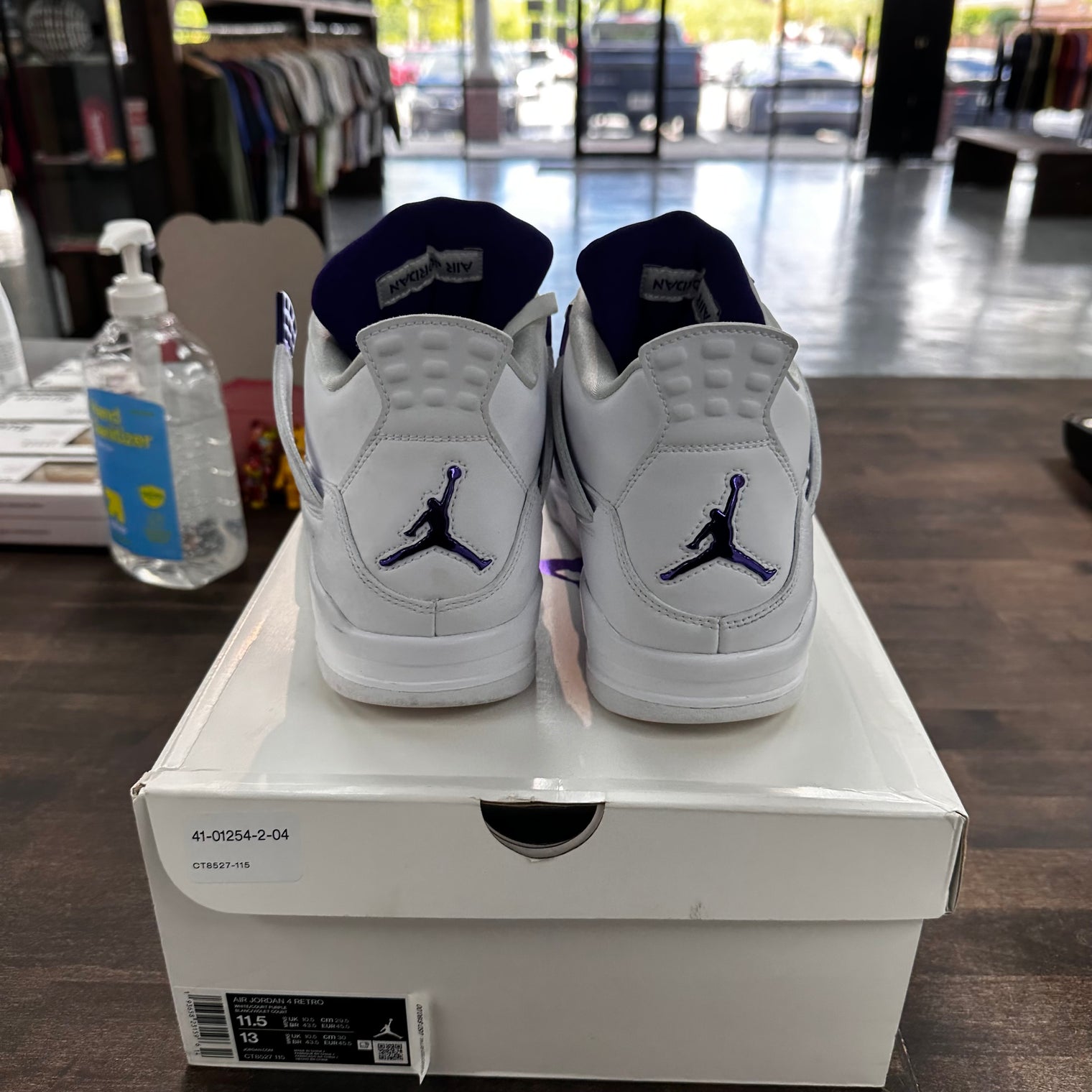 Purple Metallic Jordan 4 (USED)