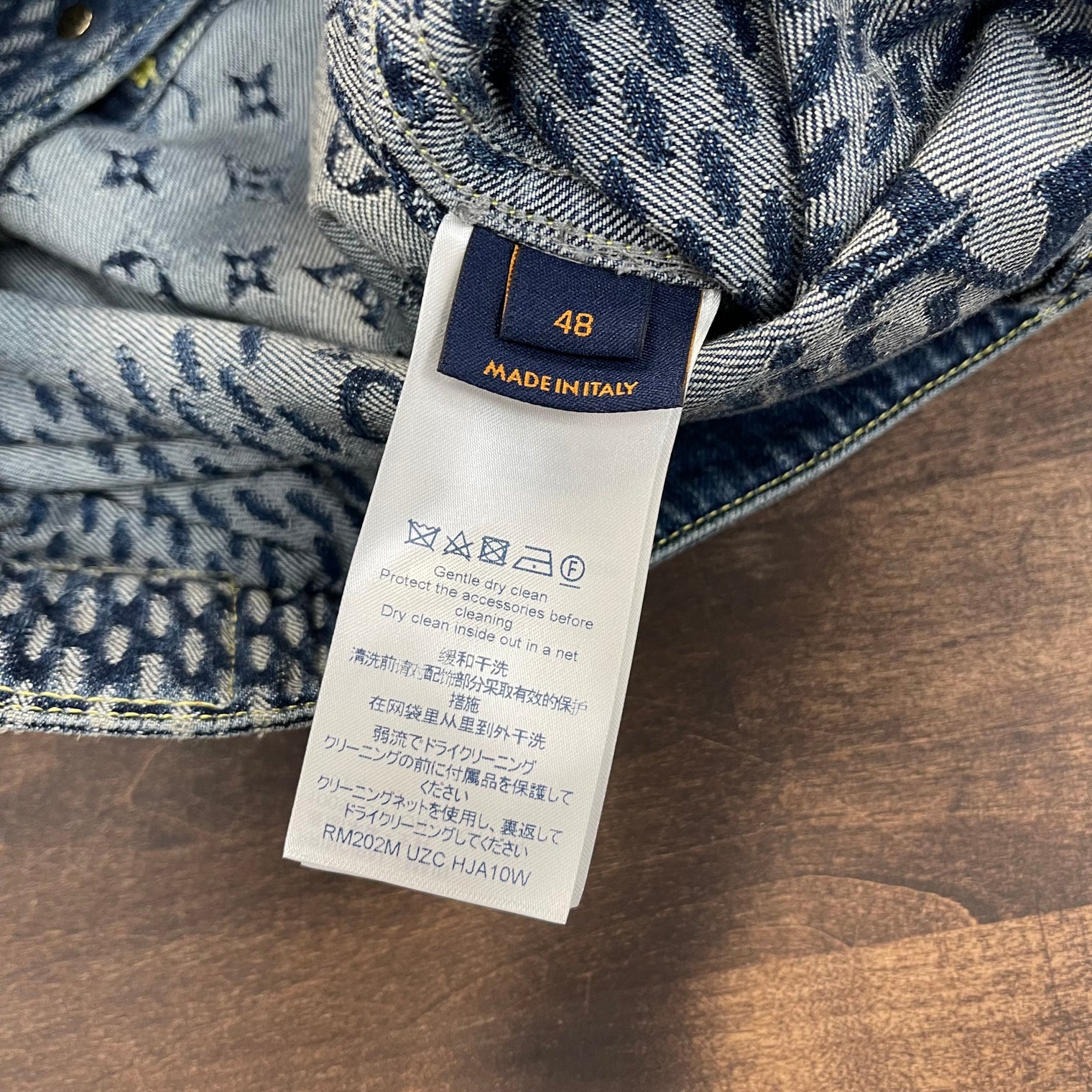 Louis Vuitton Nigo Monogram Denim Jacket Blue (Lightly Worn)