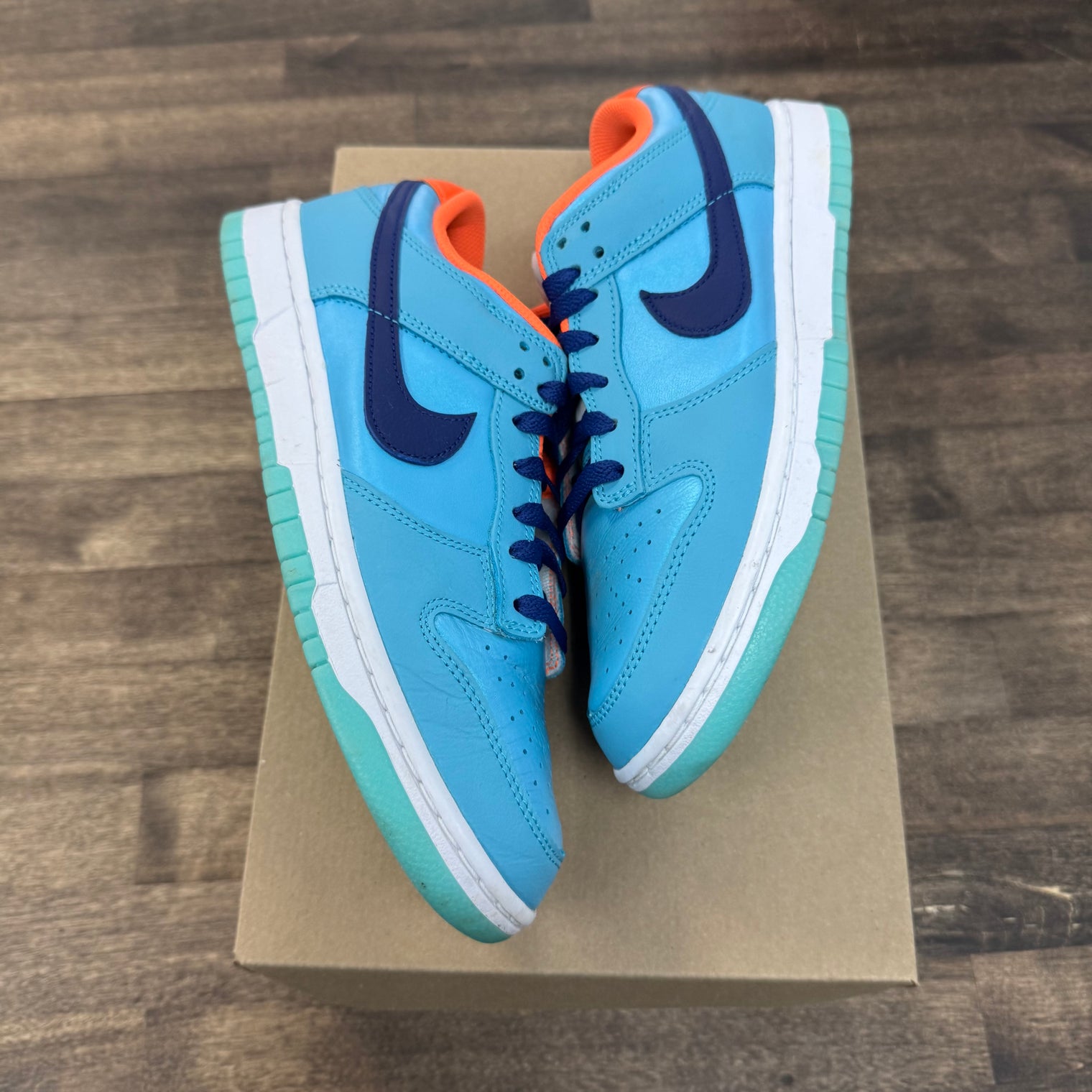 Baltic Blue Total Orange Dunk Low (USED, No Box)