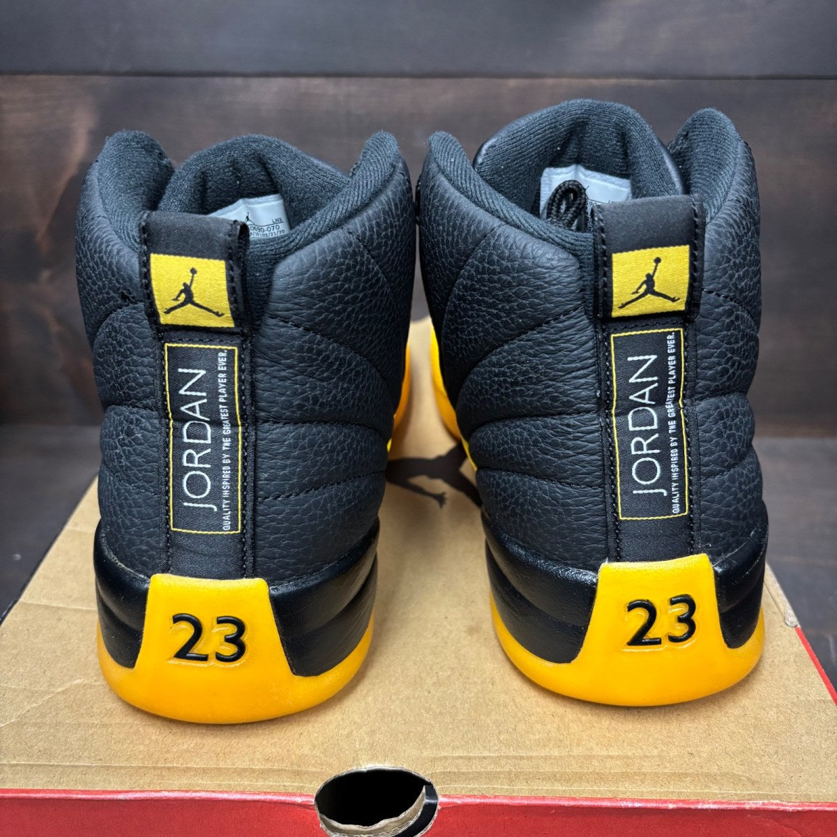Jordan 12 Retro Black University Gold Size 11.5 (Pre-Owned) - sole