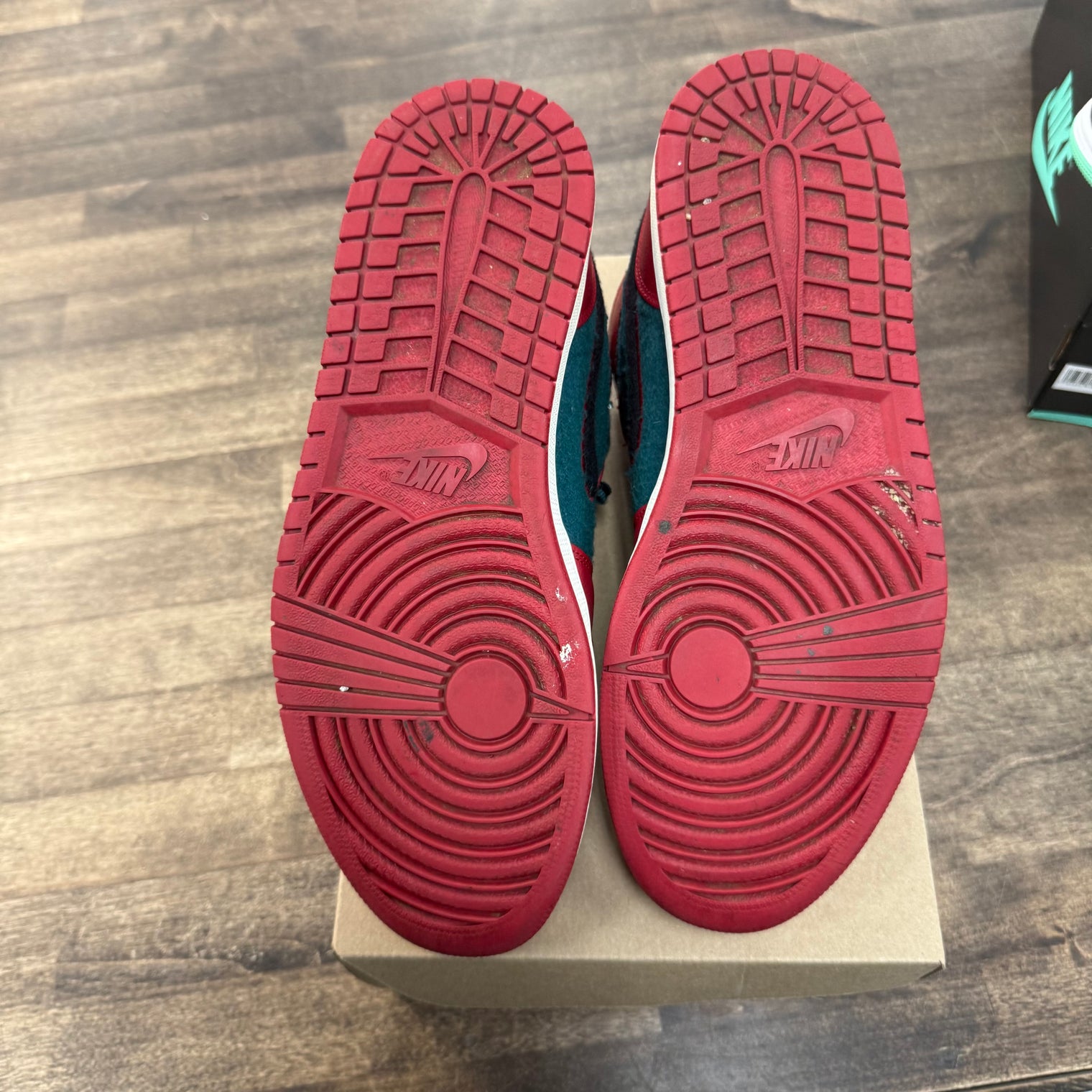 Gym Red Black Dark Sea Jordan 1 Mid (USED, No Box)