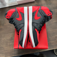 Satin Bred Jordan 1 High (W) (USED)