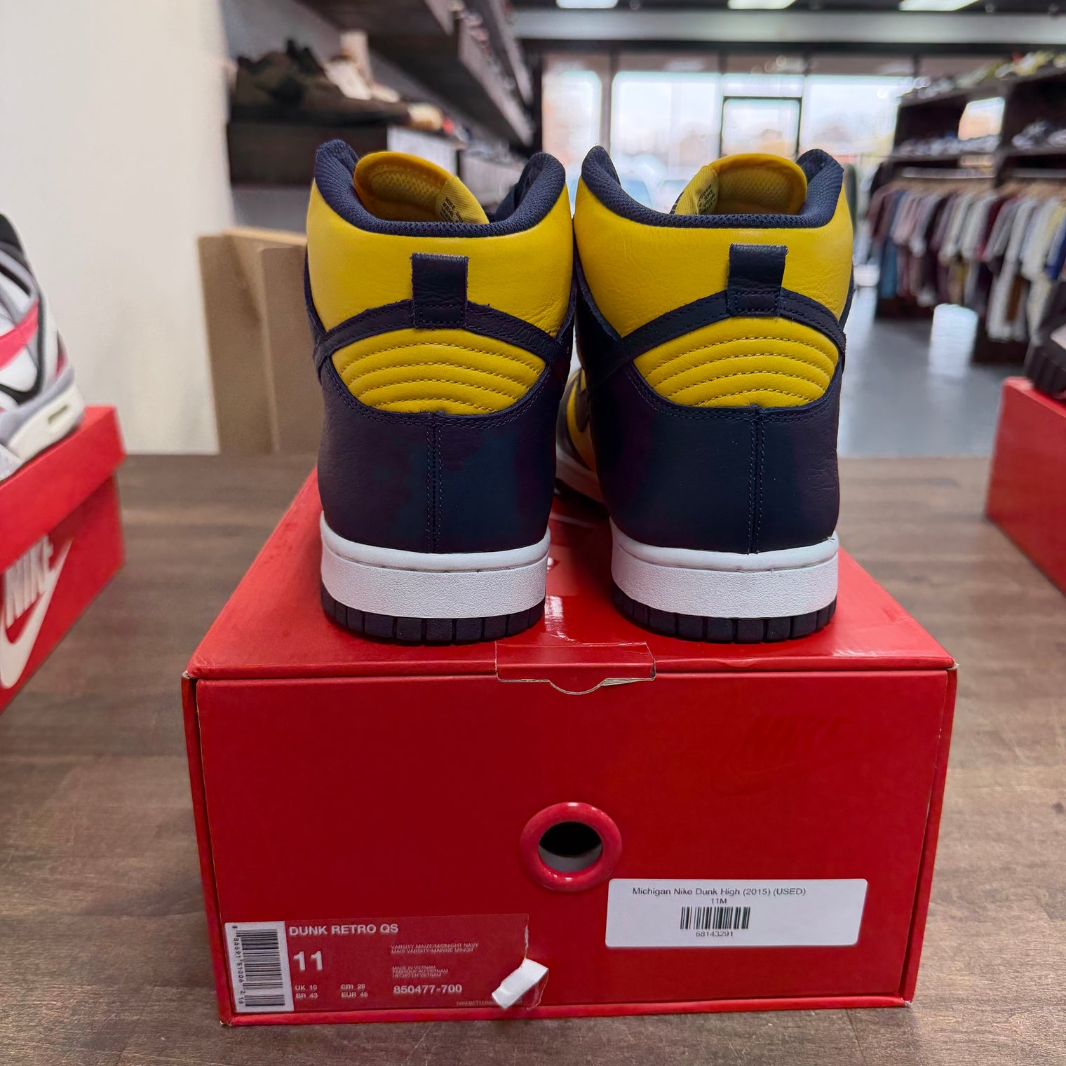 Michigan Nike Dunk High (2015) (USED)