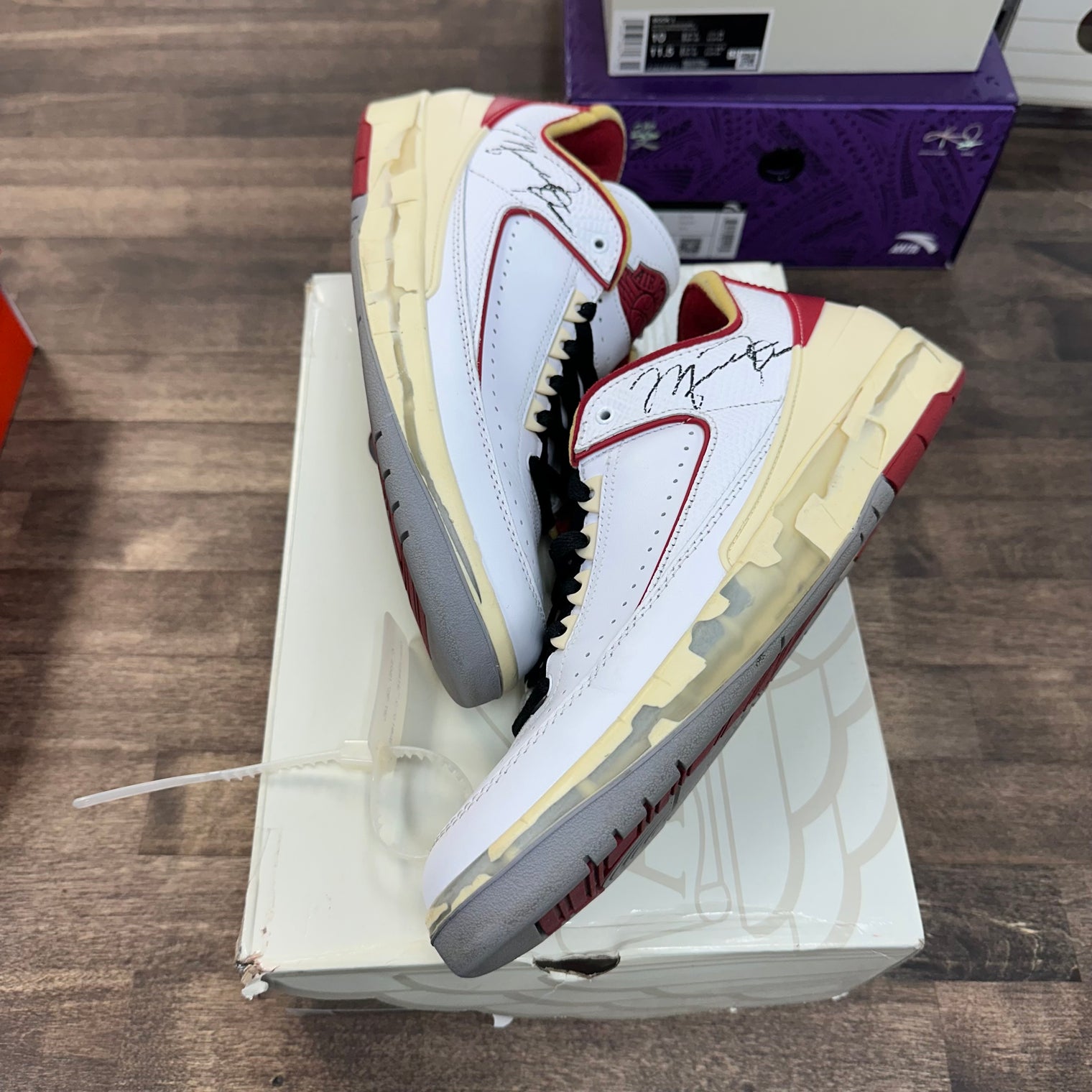 Off-White White Red Jordan 2 Low SP (USED)