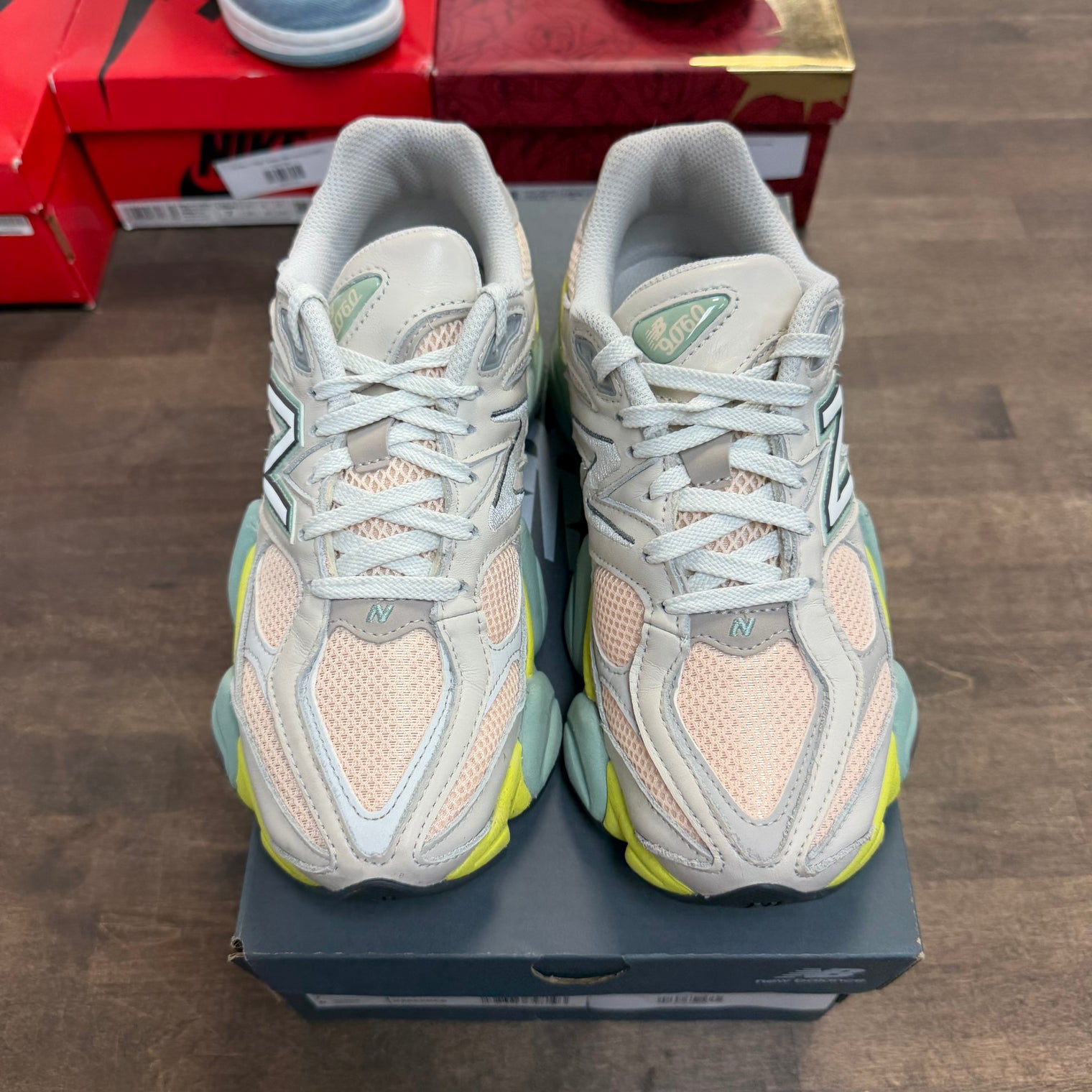 New Balance 9060 Moonbeam Vintage Rose Lime (USED)