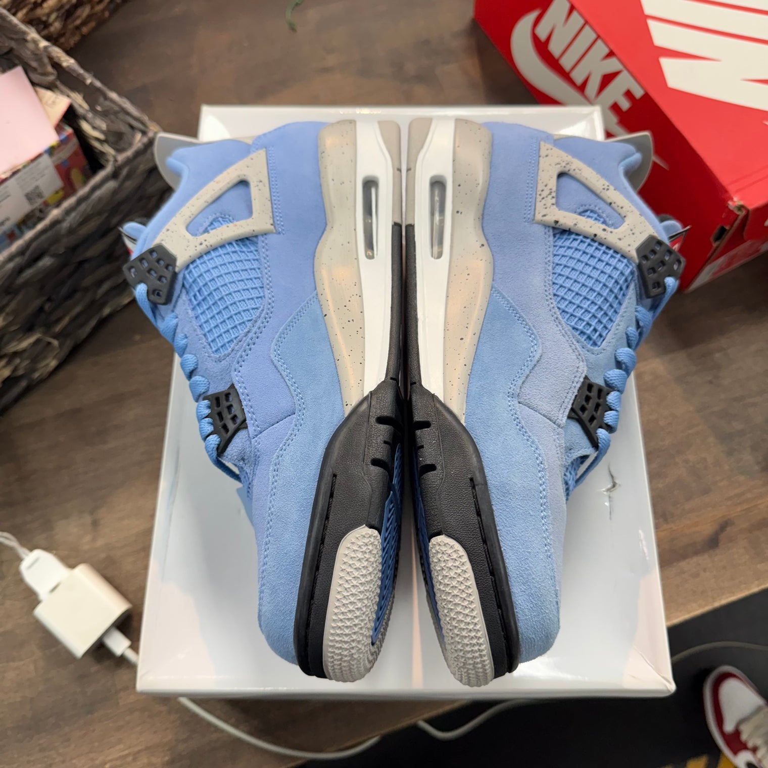 University Blue Jordan 4 Retro (Lightly Worn)