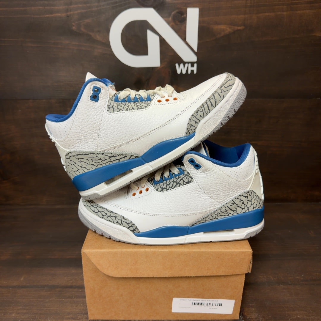 Jordan 3 Retro Wizards Size 7 (Pre-Owned) - Image 1