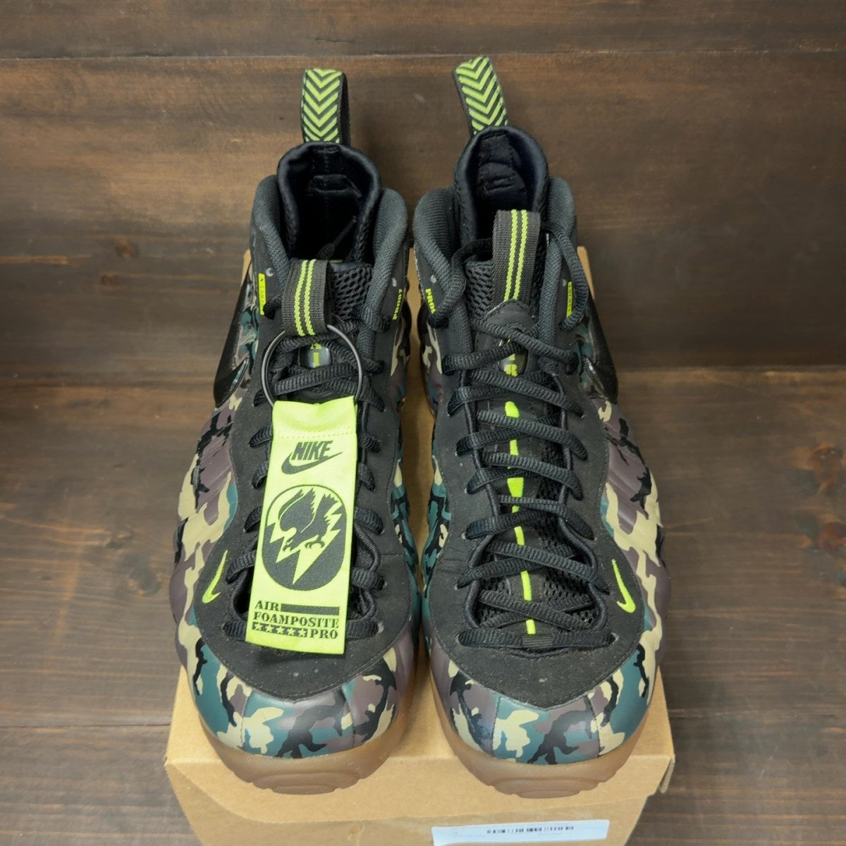 Nike Air Foamposite Pro Army Camo Size 13 (Pre-Owned) - Image 3
