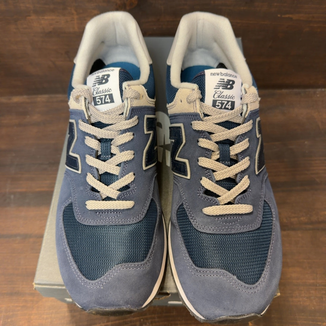 New Balance 574 Navy White - Image 3
